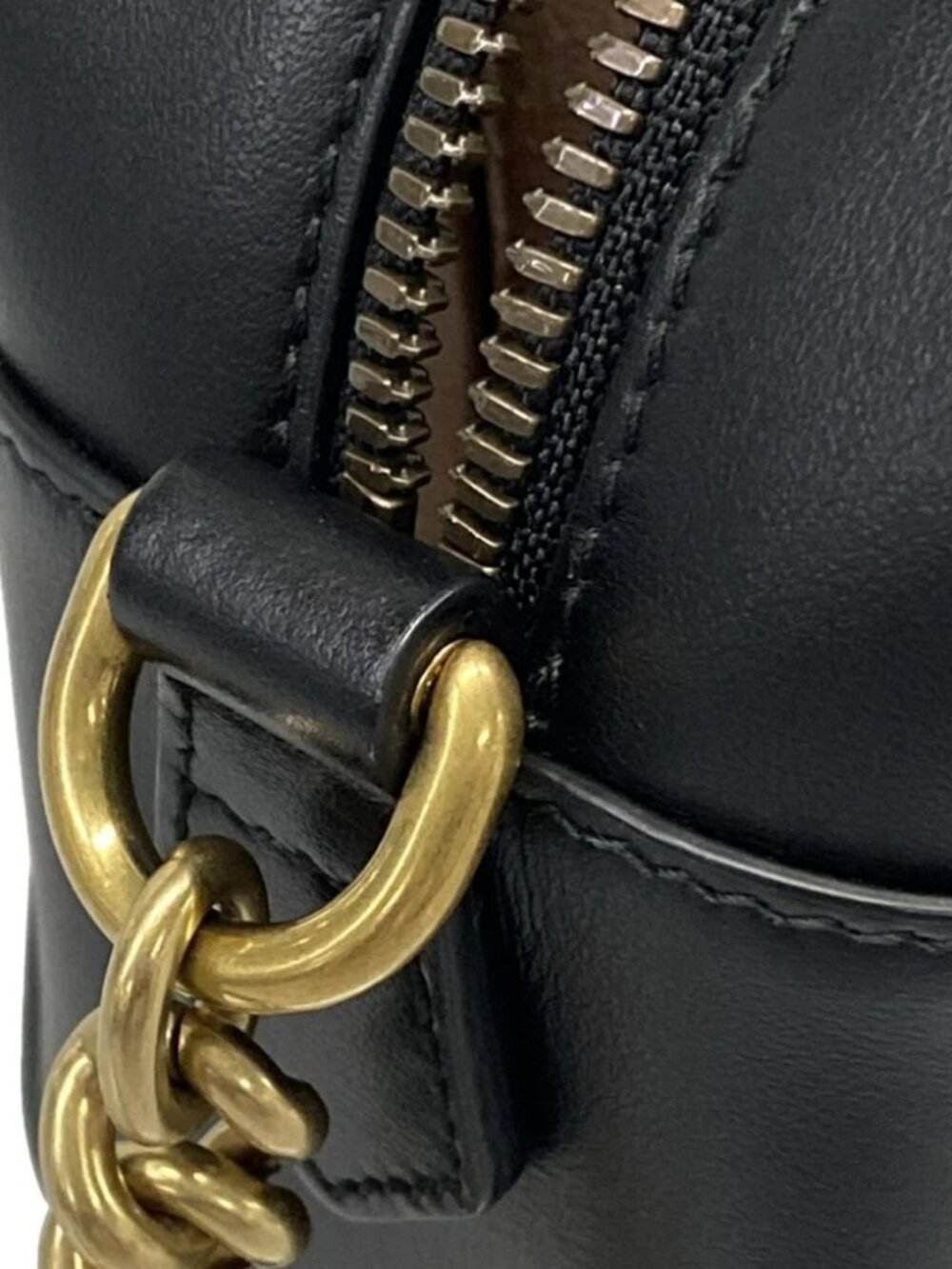 GUCCI GG Marmont 447632 Black Leather - Shoulder Bag - Picture 9 of 15